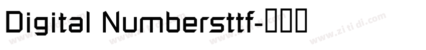 Digital Numbersttf字体转换